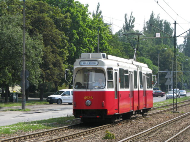 E6 #4926| Miejskie Przedsiębiorstwo Komunikacyjne S.A. w Krakowie| Data: 4 lipca 2008| Miejsce: Kraków, al. Pokoju| Autor: Wojciech Pękala