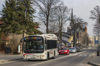 Irisbus 203E.7.96 Europolis #188| Miejska Komunikacja Samochodowa w Jaśle sp. z o.o.| Data: 20 marca 2023| Miejsce: Jasło, ul. 3 Maja.| Autor: Daniel Nastyn|