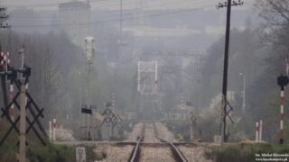 Tomaszów Mazowiecki - zjazd w kierunku mostu nad Pilicą| Data 1 maja 2021| Autor: Michał Kłosowski