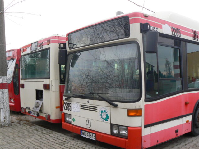 Mercedes O405N2 CNG #2285| Miejskie Przedsiębiorstwo Komunikacyjne - Lublin - sp. z o.o. - Lublin| Lublin, zajezdnia Grygowej| fot. Michał Pietrow
