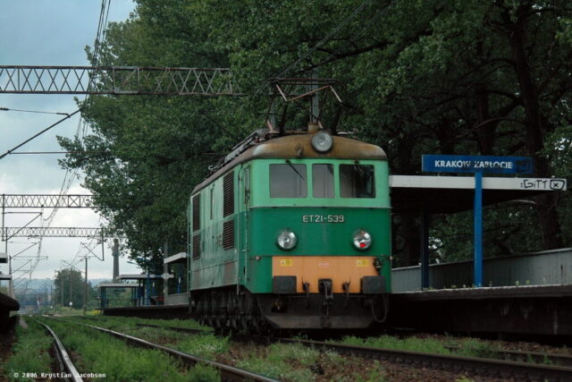 Pafawag 3E/1 ET21-539| PKP Cargo S.A.| Data: 31 sierpnia 2006| Miejsce: Kraków Zabłocie| Autor: Krystian Jacobson