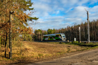 Pesa Bydgoszcz SA135-022| Koleje Mazowieckie Sp. z o. o.| Data: 13 grudnia 2017| Miejsce: Strzelce Kujawskie| Autor: Marek Pawlukowicz