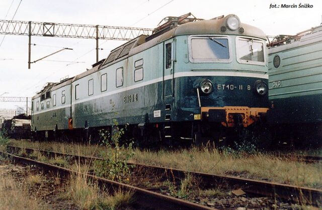 Skoda 77E ET40-11| PKP Cargo S.A.| Data: 28 września 2003| Miejsce: Bydgoszcz Wschód| Autor: Marcin Śniżko
