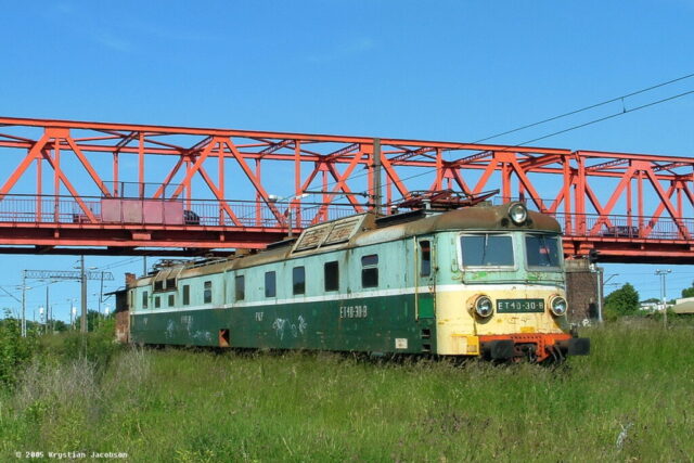 Skoda 77E ET40-30| PKP Cargo S.A.| Data: 14 czerwca 2005| Miejsce: Gdańsk Zaspa Towarowa| Autor: Krystian Jacobson