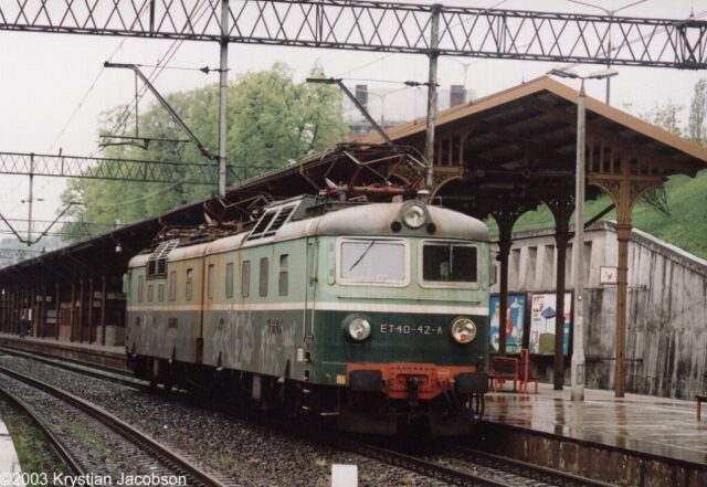 Skoda 77E ET40-42| PKP Cargo S.A.| Data: 10 maja 2003| Miejsce: Gdańsk Główny| Autor: Krystian Jacobson