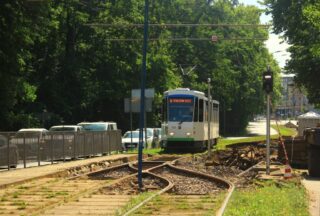 KT4Dt 127 | Tramwaje Szczecińskie sp. z o.o. | Data: 10 sierpnia 2025 | Miejsce: Szczecin, ul. Matejki | Autor zdjęcia: Paweł Pieńkowski |
