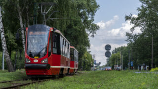 Konstal/Modertrans 105N-HF 11 AC #771 + Konstal/Modertrans 105N-HF 11 AC/T #772| Sosnowiec, ul. Wojska Polskiego| 23 lipca 2021| Autor: Albert Koch|