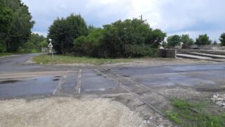 Nieczynna odnoga do cukrowni (ob. gorzelni) ze stacji Zbiersk | Stowarzyszenie Kolejowych Przewozów Lokalnych w Kaliszu | Data: 19.07.2025 | Miejsce: Zbiersk | Autor zdjęcia: Paweł Pieńkowski |