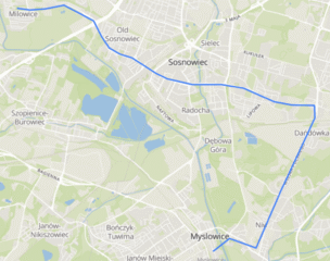 Linia 26 na mapie| Open Street Map|