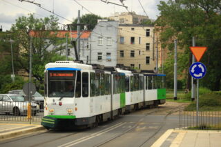 KT4Dt 134+135 | Tramwaje Szczecińskie sp. z o.o. | Data: 26 lipca 2025 | Miejsce: Szczecin, rondo Giedroycia | Autor zdjęcia: Paweł Pieńkowski |