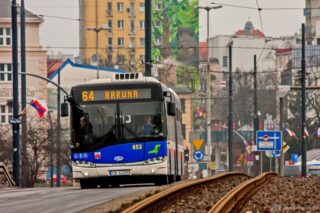 Solaris Urbino 18 #853| Miejskie Zakłady Komunikacyjne sp. z o.o. w Bydgoszczy| Data: 1 marca 2019 r.| Miejsce: Bydgoszcz, ul. Bernardyńska| Autor: Jakub Stawowczyk|
