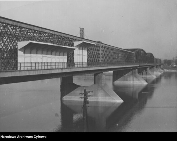 Most Kierbedzia na Wiśle w Warszawie| Rok 1938| Narodowe Archiwum Cyfrowe|