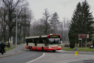 Volvo B10BLE 6×2 #754| Miejski Zakład Komunikacyjny Sp. z o. o. w Jeleniej Górze| Data: 20 marca 2020| Miejsce: Jelenia Góra, ul. Wolności/ ul. Podgórzyńska/ ul. Cervi| Autor: Krzysztof Soboń