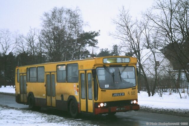 Jelcz PR110M #A555| Data: 15.02.1996| CoachEurope Warszawa| Miejsce: Warszawa, ul. Izbicka| Autor: Piotr Nodzykowski|