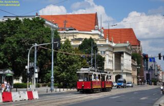 Linke & Hoffmann Neu-Berolina "Jaś" i "Małgosia"| Towarzystwo Miłośników Wrocławia| Data: 6 lipca 2014| Miejsce: Wrocław, ul. Świdnicka| Autor: Jacek Sobota