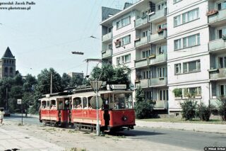 Linke & Hoffmann Neu-Berolina "Jaś" i "Małgosia"| Towarzystwo Miłośników Wrocławia| Data: 1990| Miejsce: Wrocław, ul. Teatralna| Autor: Milos Drbal, przesłał Jacek Pudło
