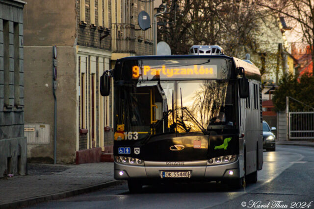 Solaris Urbino 12 #163| Miejski Zakład Komunikacyjny sp. z o.o. w Kędzierzynie-Koźlu| Data: 25 listopada 2024 r.| Miejsce: Kędzierzyn-Koźle, ul. Grunwaldzka| Autor: Karol Thau|