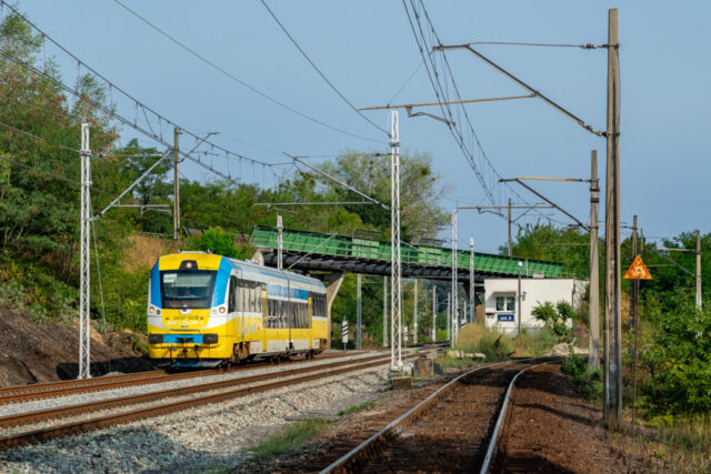 Newag 220M SA137-003| Województwo Opolskie (użytkowany przez Polregio S.A.)| Data: 8 sierpnia 2019| Miejsce: podg. Raszowa| Autor: Marek Pawlukowicz