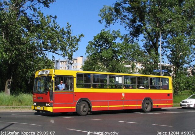 Jelcz 120MM/1 #9031| Miejskie Przedsiębiorstwo Komunikacyjne Sp. z o. o. - Wrocław| Data: 29 maja 2007| Miejsce: Wrocław, ul. Bystrzycka/ul. Metalowców| Autor: Stefan Kopcza