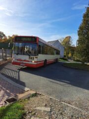 Volvo B10BLE 6x2 #745| Miejski Zakład Komunikacyjny Sp. z o. o. w Jeleniej Górze| Data: 30 października 2023| Miejsce: Komarno – pętla| Autor: Rafał Wojtasiak