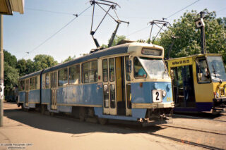 102Na #2014| Miejskie Przedsiębiorstwo Komunikacyjne sp. z o. o. – Wrocław| Data: 17 sierpnia 1997| Miejsce: Wrocław, al. Karkonoska| Autor: Leszek Peczyński