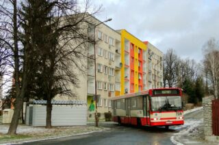 Volvo B10BLE #729| Miejski Zakład Komunikacyjny Sp. z o. o. w Jeleniej Górze| Data: 7 grudnia 2013| Miejsce: Jelenia Góra (Cieplice), ul. Podgórzyńska/ ul. XX-lecia| Autor: Krzysztof Soboń