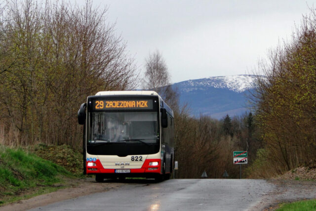 MAN EL293 Lion’s City LE Ü #822| Miejski Zakład Komunikacyjny Sp. z o. o. w Jeleniej Górze| Data: 24 kwietnia 2023| Miejsce: Kromnów Wola| Autor: Krzysztof Soboń