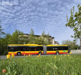 Solaris Urbino 18 IV electric #5869| Miejskie Zakłady Autobusowe sp. z o.o. w Warszawie| Data: 30 kwietnia 2026 r.| Miejsce: Warszawa, pętla "Nowe Włochy"| Autor: Kamila Balicka @Dziewczyna za kółkiem autobusu|