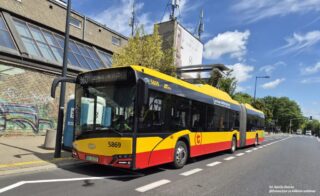 Solaris Urbino 18 IV electric #5869| Miejskie Zakłady Autobusowe sp. z o.o. w Warszawie| Data: 2026 r.| Miejsce: Warszawa, ul. Konwiktorska| Autor: Kamila Balicka @Dziewczyna za kółkiem autobusu|