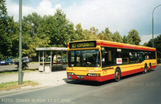 Neoplan N4020 #6778| Miejskie Zakłady Autobusowe sp. z o.o. w Warszawie| Data: 13 lipca 2000 r.| Miejsce: Warszawa, ul. Łazienkowska| Autor: Oskar Burda|