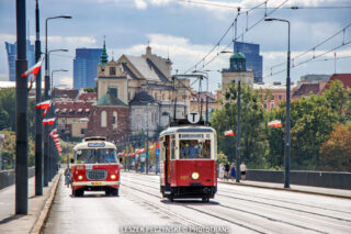 wagon N1 #607 | Tramwaje Warszawskie sp. z o.o. | Data: 18 sierpnia 2025 r. | Miejsce: Warszawa, most Śląsko-Dąbrowski | Autor: Leszek Peczyński | źródło: www.phototrans.pl |