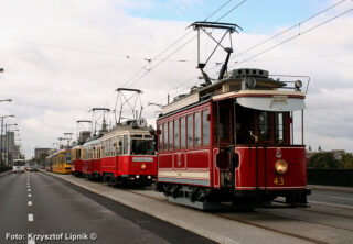 wagon A #43 | Tramwaje Warszawskie sp. z o.o. | Data: 13 października 2007 r. | Miejsce: Warszawa, most ks. J. Poniatowskiego | Autor: Krzysztof Lipnik | źródło: www.phototrans.pl |