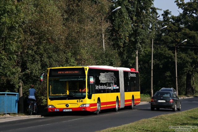 Mercedes-Benz O530G Citaro FL #8341| Miejskie Przedsiębiorstwo Komunikacyjne Sp. z o. o. - Wrocław| Data: 27 września 2011| Miejsce: Wrocław, ul. Grabiszyńska| Autor: Leszek Peczyński